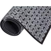 Tire-Track Performance Entrance Mats, Wiper/Scraper, 4' x 8' x 3/8", Grey The Estey Group