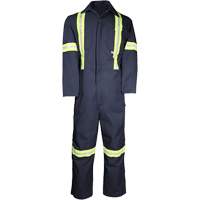 Deluxe Work Coveralls, 50, Navy Blue The Estey Group