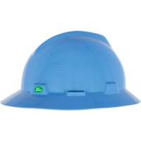 Casque de s&eacute;curit&eacute; &agrave; bord complet V-Gard GREEN avec fentes, R&eacute;pond aux normes CSA type 1, Suspension Rochet The Estey Group