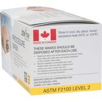 Masques d'intervention jetables, ASTM F2100 Niveau 2, Classe 1 The Estey Group