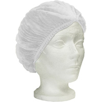 Bonnet bouffant pliss&eacute; Ronco Care, Polypropyl&egrave;ne, 24", Blanc The Estey Group