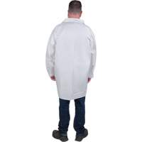 Protective Lab Coat, Microporous, White, Medium The Estey Group