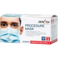 Masques d'intervention jetables, ASTM F2100 Niveau 3, Classe 1 The Estey Group