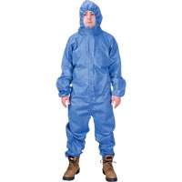 Hooded Coveralls, 3X-Large, Blue, SMS The Estey Group