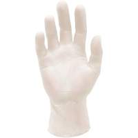 Gants d'examen m&eacute;dical synth&eacute;tiques extensibles, Grand, Vinyle, 5 mils, Sans poudre, Blanc, Classe 2 The Estey Group