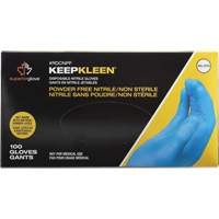 KeepKleen&reg; Disposable Glove, Small, Nitrile, 2.8-mil, Powder-Free, Blue The Estey Group