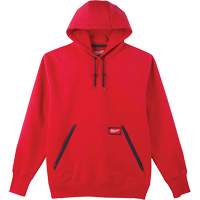 Chandail &agrave; capuchon lourd, Hommes, Petit, Rouge The Estey Group