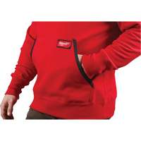 Chandail &agrave; capuchon lourd, Hommes, Petit, Rouge The Estey Group