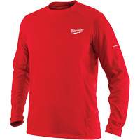 T-shirt &agrave; manches longues Workskin, Hommes, Petit, Rouge The Estey Group