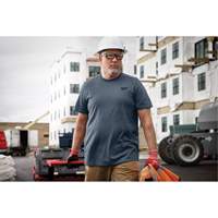 T-shirt de travail hybride, Hommes, Petit, Bleu The Estey Group