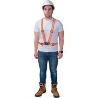 Traffic Harness, High Visibility Orange, Silver Reflective Colour, Medium The Estey Group