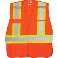 CSA-Compliant High-Visibility Surveyor Vest, High Visibility Orange, Medium, Polyester The Estey Group