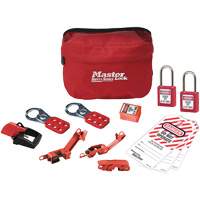 Trousse de cadenassage standard avec cadenas en thermoplastique Zenex, Ensemble &eacute;lectrique, 13 composants compris The Estey Group