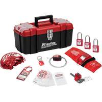 Trousse de cadenassage standard avec cadenas en thermoplastique Zenex, Ensemble Vanne, 13 composants compris The Estey Group