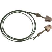 Bouchons d'oreilles en mousse camo sans roulement &agrave; tourner Glide, Vrac - Boîte, Avec cordon The Estey Group