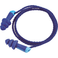 Alphas Metal Detectable Reusable Earplugs, Corded, One-Size, Bulk - Polybag, 27 NRR dB The Estey Group