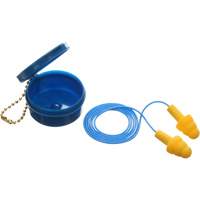 E-A-R Ultrafit Premolded Earplugs, Corded, Pair - Plastic Case, 25 dB NRR, One-Size The Estey Group