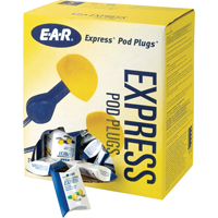 E-A-R Express Pod Plugs Earplugs, Uncorded, Bulk - Pillow Pack, 25 dB NRR, One-Size The Estey Group