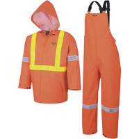 R85 Element FR FR 3-Piece Safety Rain Suit, Small, High Visibility Orange The Estey Group