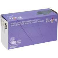 Medical Grade Disposable Gloves, Large, Nitrile, 6-mil, Powder-Free, Black, Class 2 The Estey Group