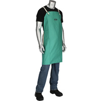 Dynamic Ironcat&reg; FR Cotton Sateen Apron, Bib, Green The Estey Group