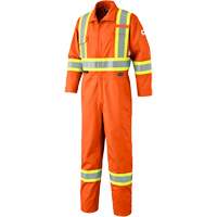 7705T FR-Tech&reg; Flame-Resistant Coverall with Leg Zippers, Size 40 (Tall), High Visibility Orange, 9.7 cal/cm² The Estey Group