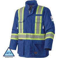 5523 Flame-Resistant Safety Parka, Small, Royal Blue, 58 cal/cm² The Estey Group