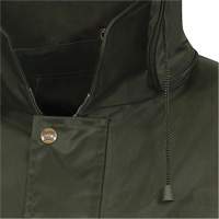 D8120J Manteau &agrave; capuchon ind&eacute;chirable Nailhead pour planteur d'arbres, Polyester/PVC, T-petit, Vert The Estey Group