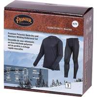 D2200A Ensemble de sous-v&ecirc;tements &agrave; s&eacute;chage rapide et &eacute;vacuation de l'humidit&eacute; de premi&egrave;re qualit&eacute;, Hommes, T-petit, Noir The Estey Group