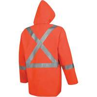 576J High-Visibility FR Rain Jacket, Small, High Visibility Orange The Estey Group