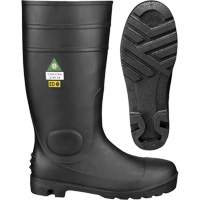1022 Bottes de s&eacute;curit&eacute;, PVC, Embout Acier, Pointure 10, Semelle R&eacute;sistant aux perforations The Estey Group