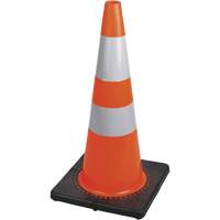 183 Premium Flexible Safety Cone, 28", Orange, 4" & 6" Reflective Collar(s) The Estey Group