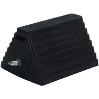 298 Double-Sided Wheel Chock, 6" x 8", Black The Estey Group