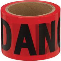 388 Ruban de danger, Bilingue, 3" la x 200' lo, 1,5 mil, Noir/rouge The Estey Group