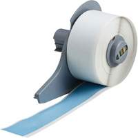Ruban adh&eacute;sif permanent toutes saisons pour &eacute;tiquettes, Vinyle, Bleu, Largeur de 1" The Estey Group