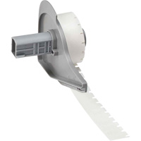Harsh Environment Multi-Purpose Labels, Polyester, 0.35" L x 0.2" H, Black on Clear The Estey Group