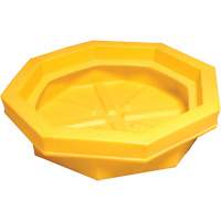 Ultra-Drum Tray sans grille, 32" lo x 32" la x 8,1" h, Cap. de d&eacute;versement 22,8 gal. US The Estey Group