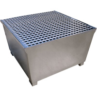 Ultra-IBC Spill Pallet en acier, Capacit&eacute; de d&eacute;versement 370 gal. US, 57,6" x 34,7" x 56,9" The Estey Group