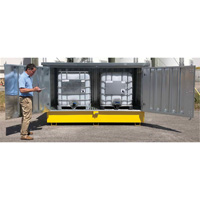 Ultra-Twin IBC en acier avec couvercle rigide, 123,4" lo x 73,4" la x 66,4" h, Capacit&eacute; de charge 12250 lb The Estey Group
