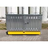 Ultra-Twin IBC en acier avec couvercle rigide, 123,4" lo x 73,4" la x 66,4" h, Capacit&eacute; de charge 12250 lb The Estey Group