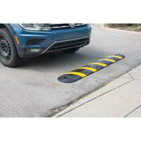 Speed Bump Kit, Rubber, 4' L x 11" W x 2" H The Estey Group