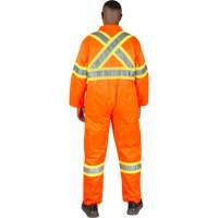 Combinaison de s&eacute;curit&eacute; non doubl&eacute;e, Petit, Orange haute visibilit&eacute; The Estey Group