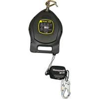 Cordage de s&eacute;curit&eacute; autor&eacute;tractable Falcon + Edge, 50', Acier galvanis&eacute;, Pivotant The Estey Group