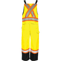 Salopette de s&eacute;curit&eacute; dhiver TO1, Polyester, Petit, Noir/Jaune lime haute visibilit&eacute; The Estey Group