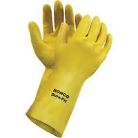 Dura-Fit Reusable Gloves, Size Small/7, 12" L, Latex, Flock-Lined Inner Lining, 20-mil The Estey Group