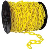 Heavy-Duty Plastic Safety Chain, Green, 2" Link, 120' Length The Estey Group