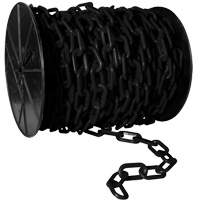 Heavy-Duty Plastic Safety Chain, White, 2" Link, 100' Length The Estey Group