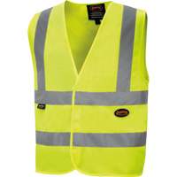 6886 High-Visibility Tricot Safety Vest, High Visibility Lime-Yellow, Small, Polyester The Estey Group