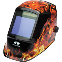 Leadhead&reg; Auto Darkening Welding Helmet, 3.8" L x 3.4" W View Area, 9 - 13 Shade Range The Estey Group