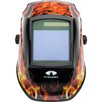 Leadhead&reg; Auto Darkening Welding Helmet, 3.8" L x 3.4" W View Area, 9 - 13 Shade Range The Estey Group
